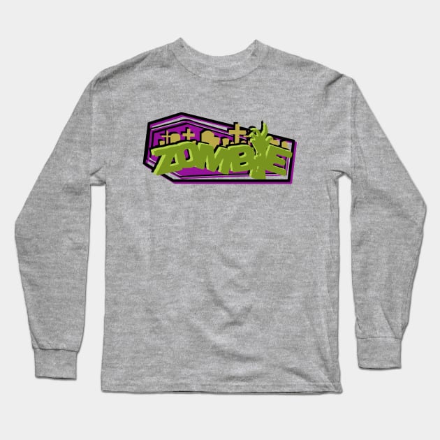 Rise Of The Zombie Long Sleeve T-Shirt by AlmostMaybeNever